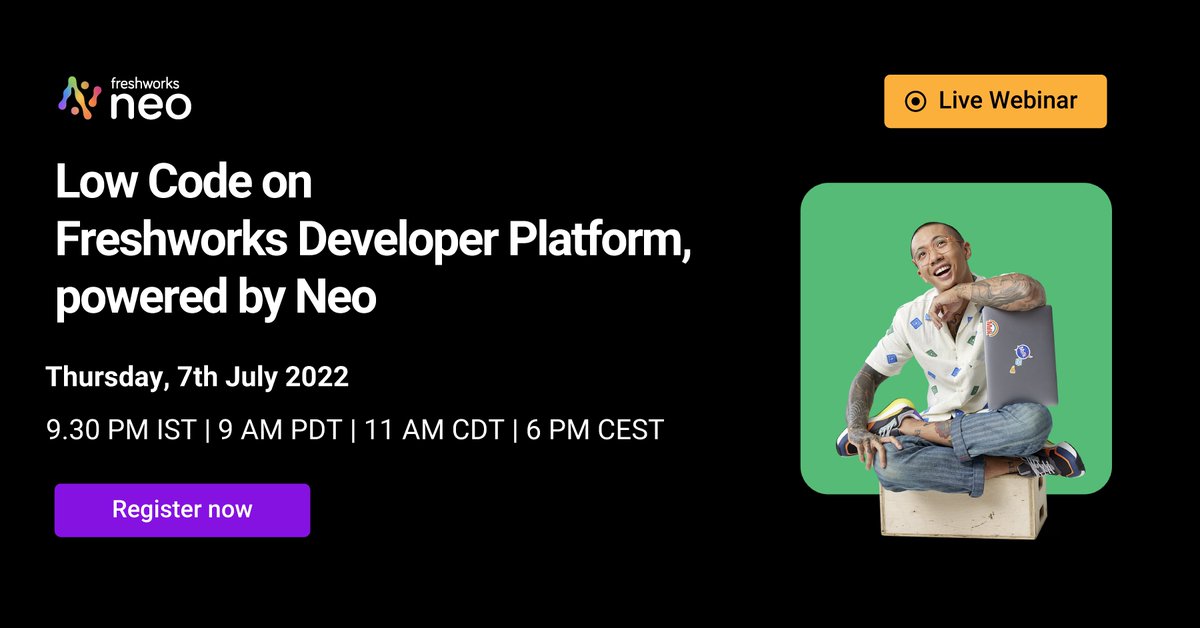 FreshworksInc's tweet image. Evolving customer needs demand faster and better solutions.

Join our exclusive webinar and learn to build secure and scalable enterprise-grade apps using #LowCode on Freshworks developer platform.

📅7 July 2022
👉 bit.ly/FWKS-Webinar-L…

#freshworksdeveloperplatform #apps