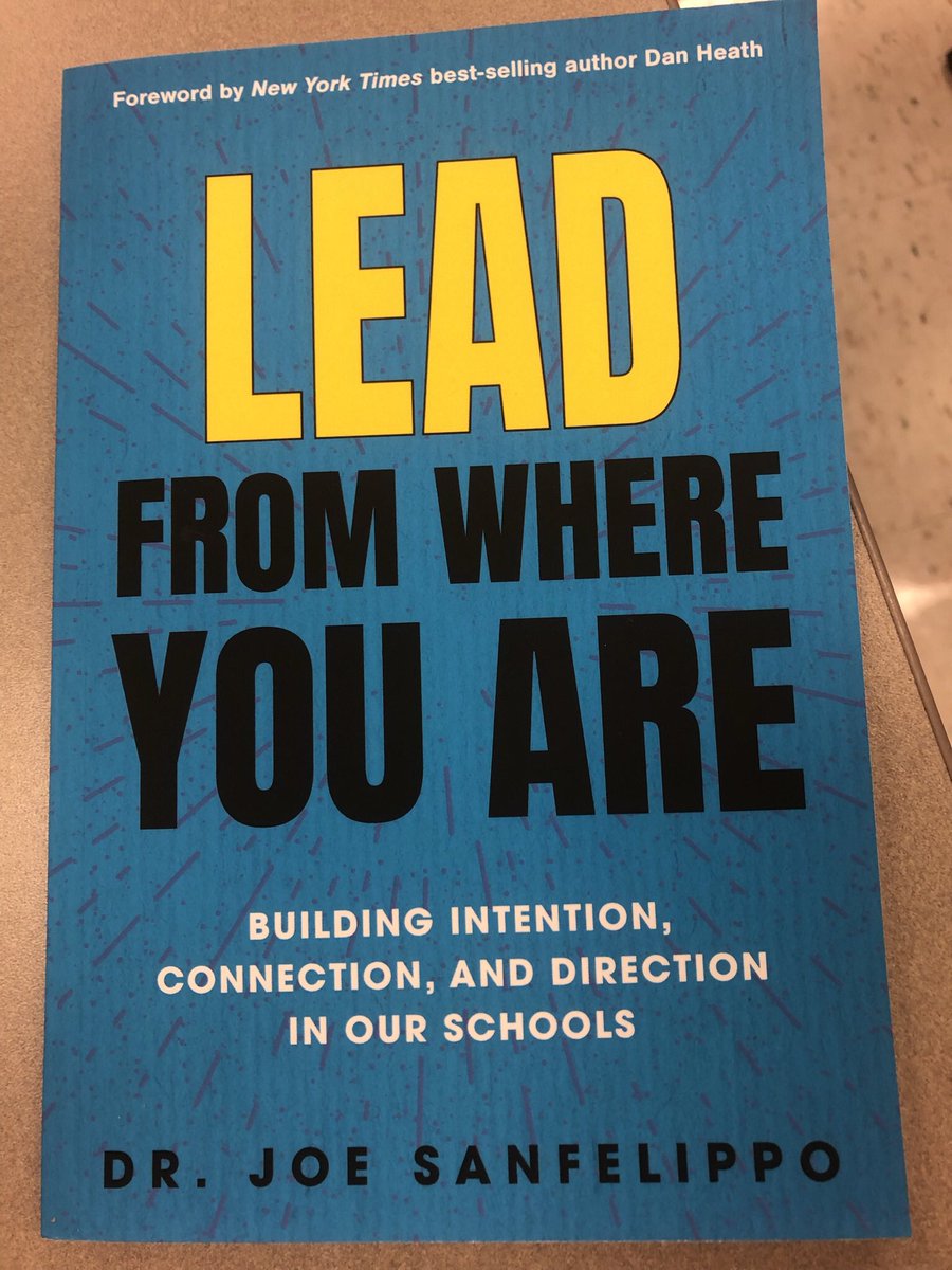 Great learning session with Joe Sanfelippo this morning! Focusing on how to lead with Intention, Connection, and Direction. #alwayslearning