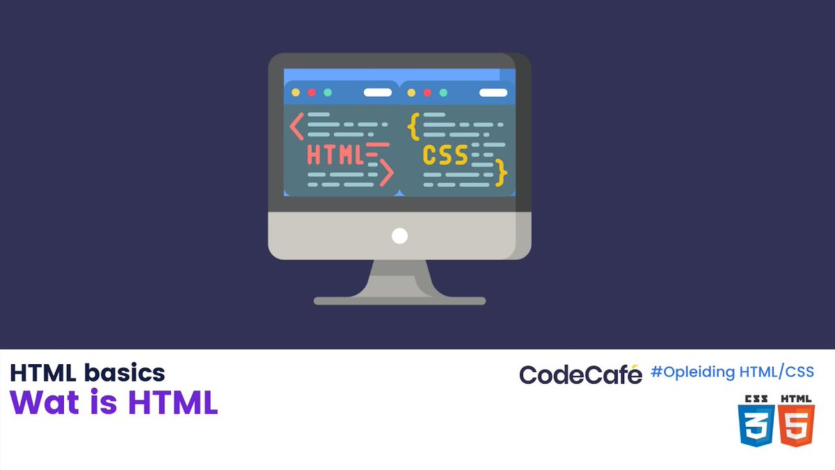 HetCodeCafe's tweet image. Nieuwe video: Wat is HTML? - HTML &amp;amp; CSS opleiding voor beginners. zpr.io/JKX2ZAgd4auR