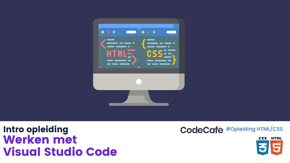 HetCodeCafe's tweet image. Nieuwe video: Werken met Visual Studio Code - HTML &amp;amp; CSS opleiding voor beginners. zpr.io/AFmgfWwQadJT