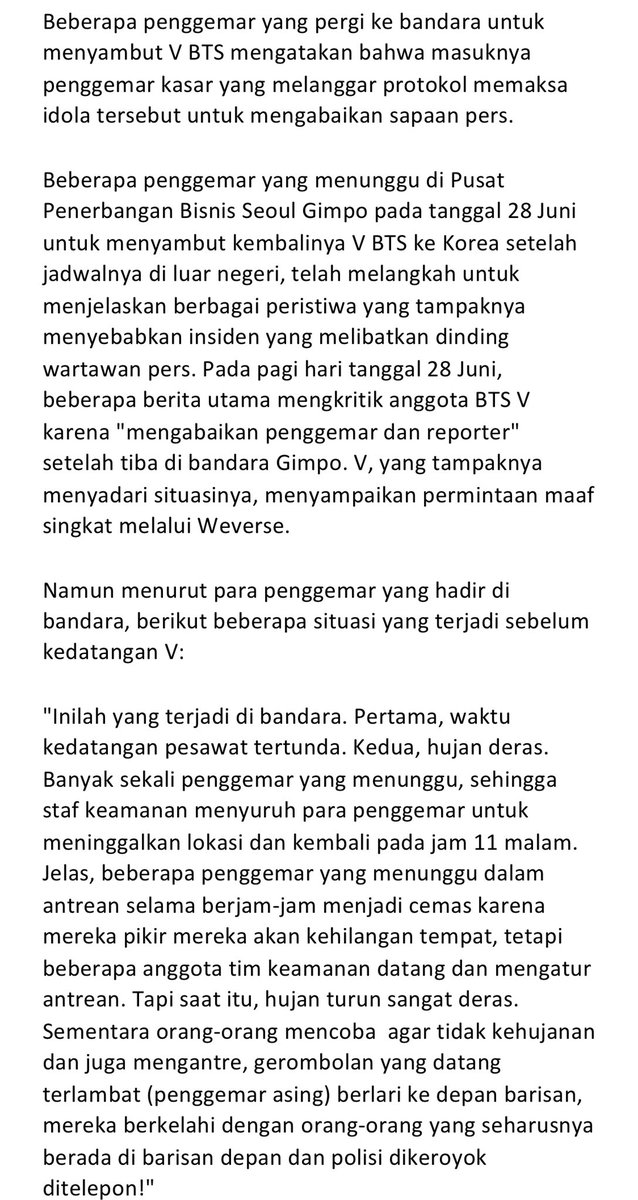 7btsupdates's tweet photo. Media korea melaporkan tentang situasi berbahaya saat Taehyung tiba di Korea Selatan yang sedang trending di Naver!

🔗 https://t.co/uLTW6DOOrT

@BTS_twt 
-🐼 https://t.co/PVkYYKmR5d