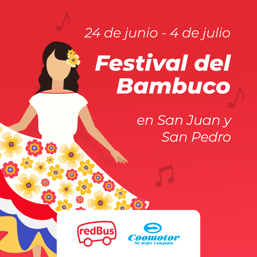 redBus_co's tweet photo. 🚨 Aprovecha los #redPromos en redBus 🚨
Viaja a Neiva con @COOMOTORC y disfruta del 61° Aniversario del festival del Bambuco en San Juan y San Pedro 😍.
📌 Compra tus pasajes de bus desde casa con redBus
👉 https://t.co/LrU7dZLnsa https://t.co/vj6X5V1Onc