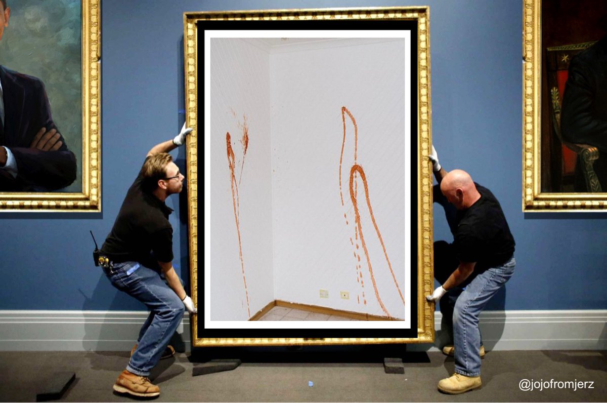 JoJoFromJerz's tweet photo. JUST IN: The White House has unveiled it’s official portrait for donald j. trump. https://t.co/oCEL2DaYLF