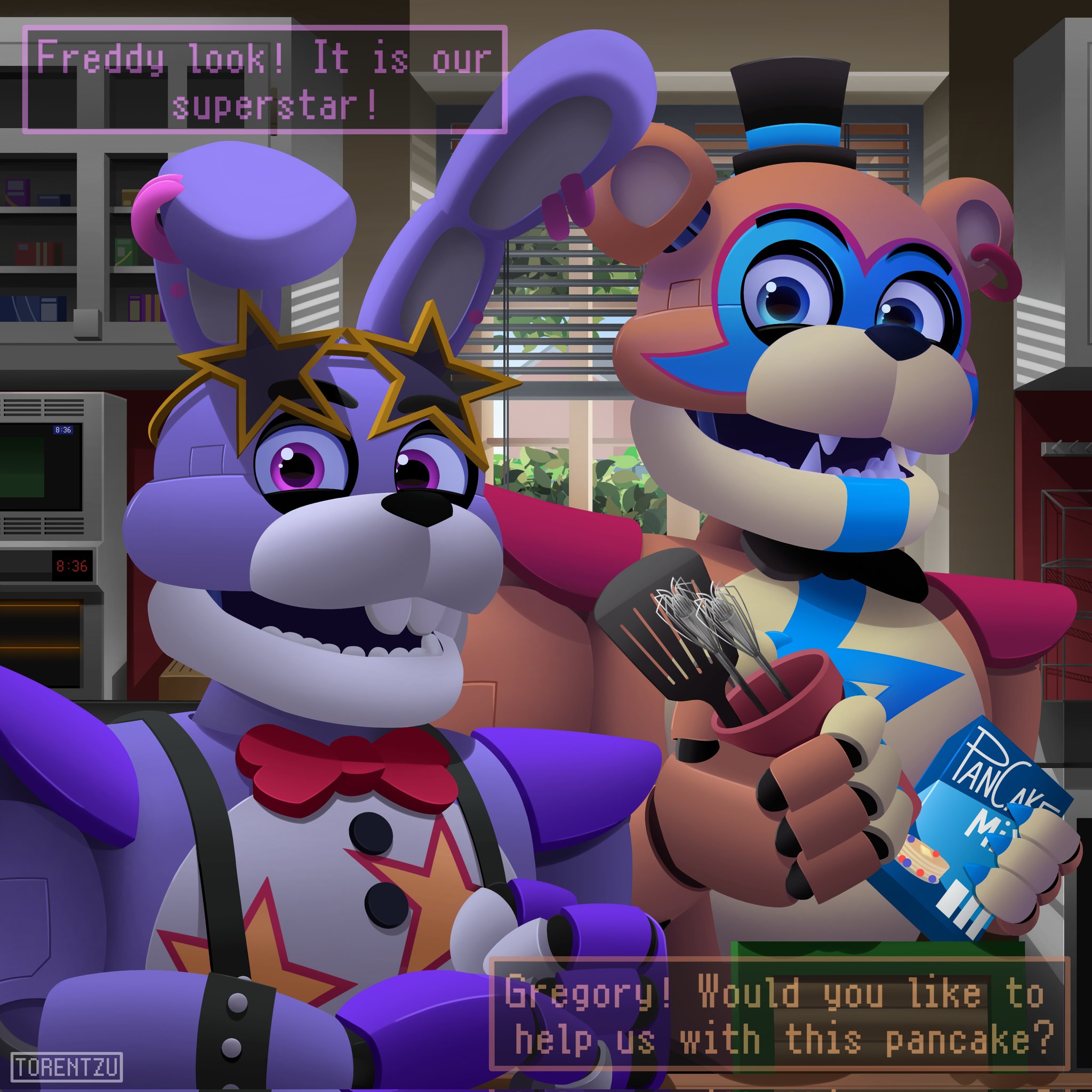 The Glamrock Bonnie Incident  FNAF SECURITY BREACH. 