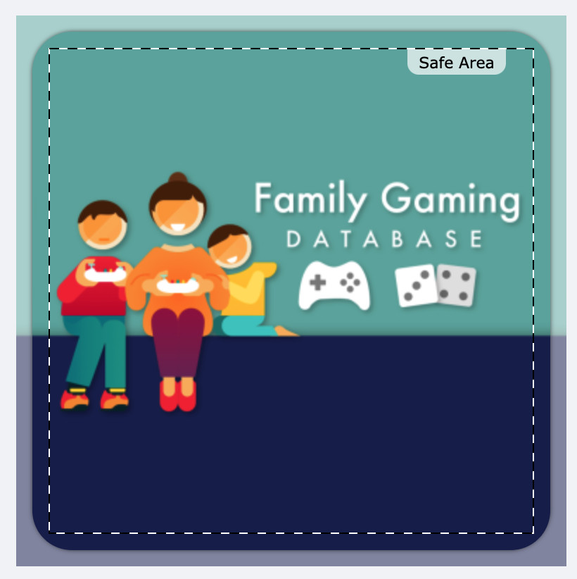GeekDadGamer's tweet photo. This business card design tool really nailed what we are about. #SafeArea https://t.co/OvgZWCGqeC