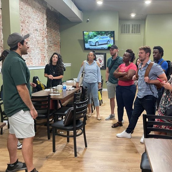 IANRGlobal's tweet photo. We've loved having Young Leaders of the Americas Initiative fellows here in Nebraska these weeks! Our first Friday of entrepreneurial programming focused on makers &amp; doers (from food to fashion to trees, nonprofit innovation, ethical biz &amp; beyond!) #YLAI2022 #GlobalNebraska https://t.co/wwjtLbtIuY