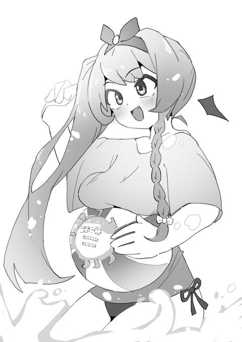 #キャロ絵

水着キャロちゃんです。お納め下さい。 