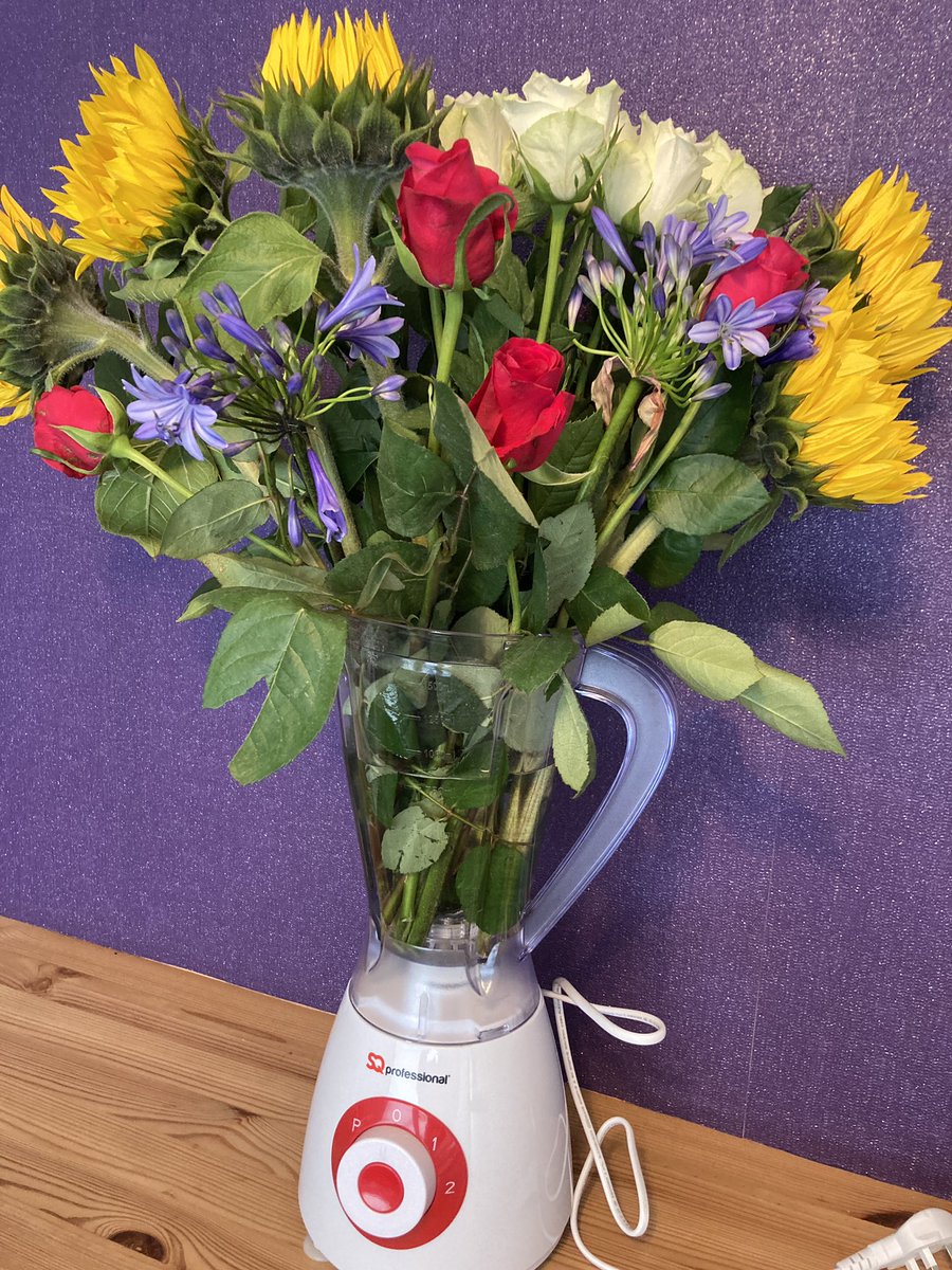 When you get so many flowers that you run out of vases and you have to improvise 🥰💐 
#teacherlife