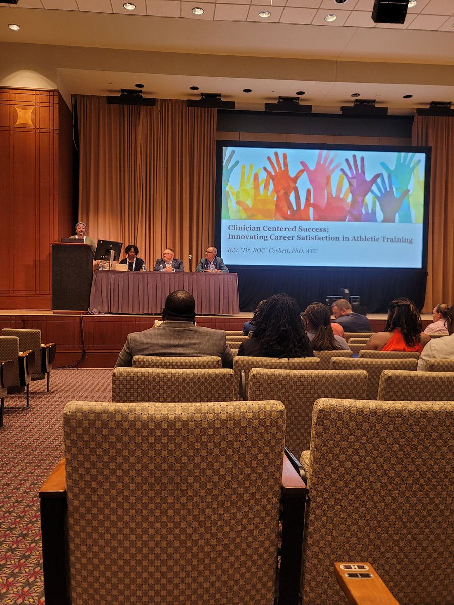 Listening to my partner, <a href="/dr_roc_atc/">R. O. Corbett, PhD, ATC, PES</a> speak at #NATA2022. #proudpartner #NATA #diversity #inclusion #DEI