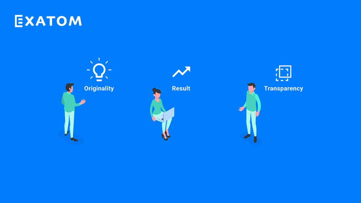 Exatom_io's tweet image. 𝗧𝗵𝗶𝗻𝗴𝘀 𝘄𝗲 𝘃𝗮𝗹𝘂𝗲 𝗮𝘁 𝗘𝘅𝗮𝘁𝗼𝗺
At Exatom, we like to stand out. We like the extraordinary. And take a different approach to innovate, deliver results and be transparent about data. 

What do you value at your company?