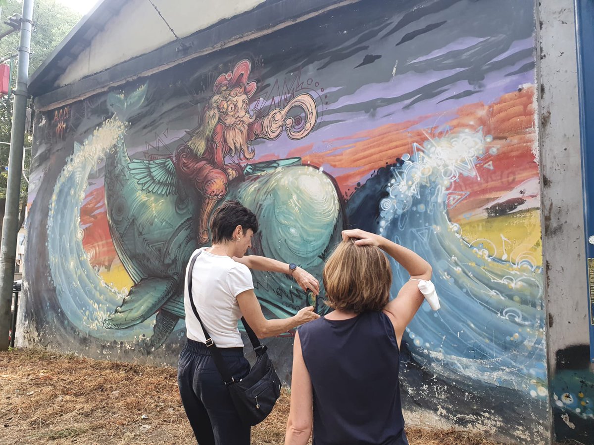 SuPerStArproje2's tweet photo. Superstar team selecting case studies in Torino.
#StreetArt #culturalheritage #Sustainability #chemistry #conservation @dipchim https://t.co/ertBusKhxB