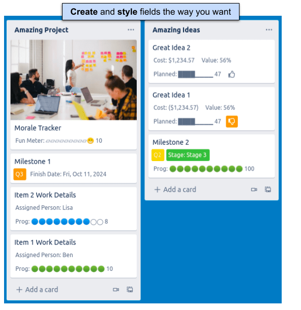 Découverte <a href="/trello/">Trello by Atlassian</a> de la semaine : le power-up Amazing Fields amène les champs personnalisés sur une toute autre planète ! #gratuit et à essayer d'urgence

trello.com/power-ups/60e0…