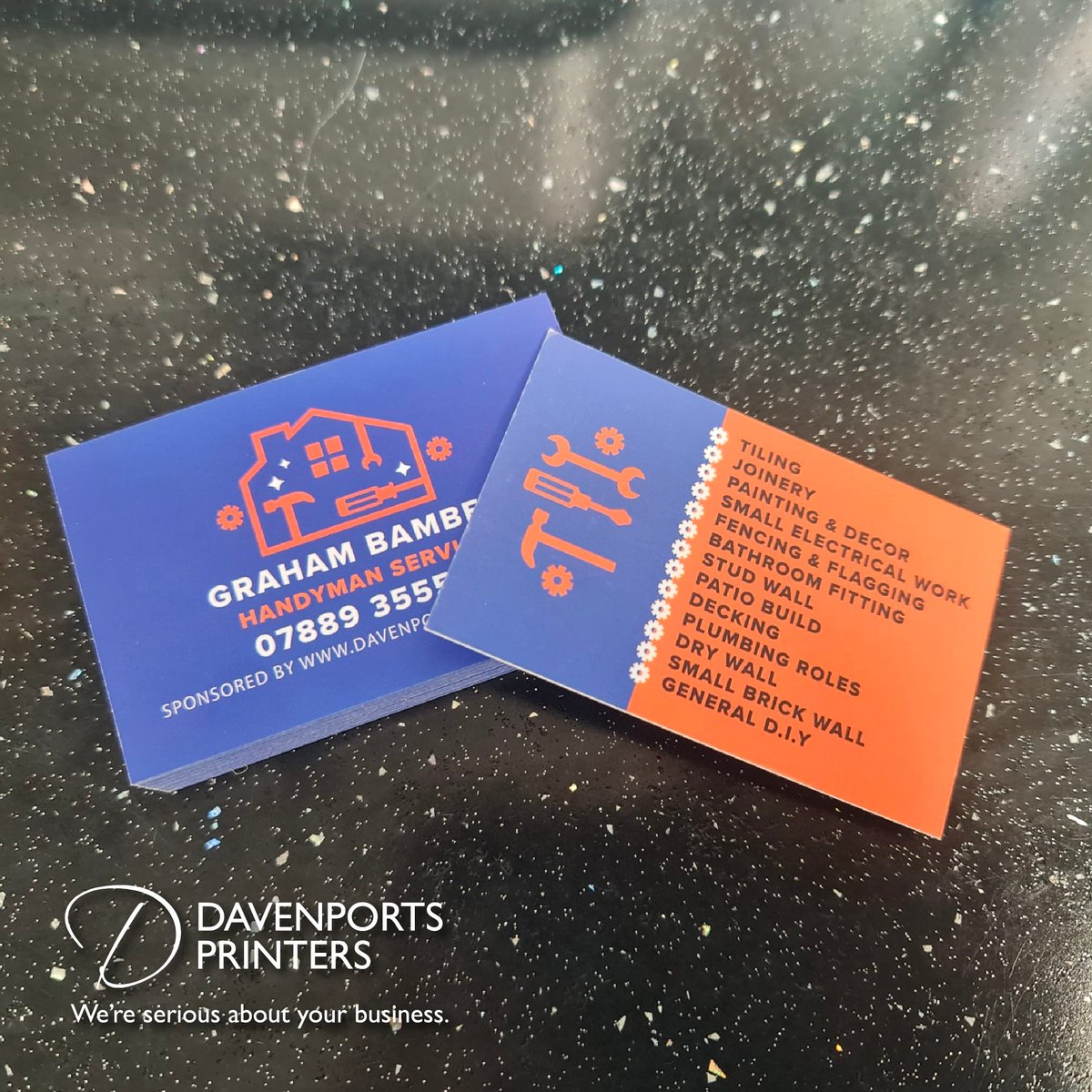 Brand new Business cards for Graham Bamber Handyman Services
Get in touch for something similar for your business!

#Print #Design #Bury #Business #Cards
