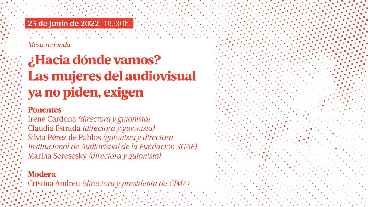 '¿Hacia dónde vamos? #MujeresdelAudiovisualExigen no piden' ofreció una mirada a la actual situación de las profesionales del audiovisual y al futuro que espera por la falta de medidas de igualdad efectiva

👉Descubre sus conclusiones: cimamujerescineastas.es/congreso-cima-…