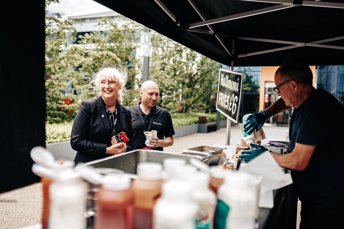 The British Grand Prix celebrations started early at EQ! Today we ran the F1 Pitstop Challenge and invited Just Gyros down to serve up some delicious street food.
