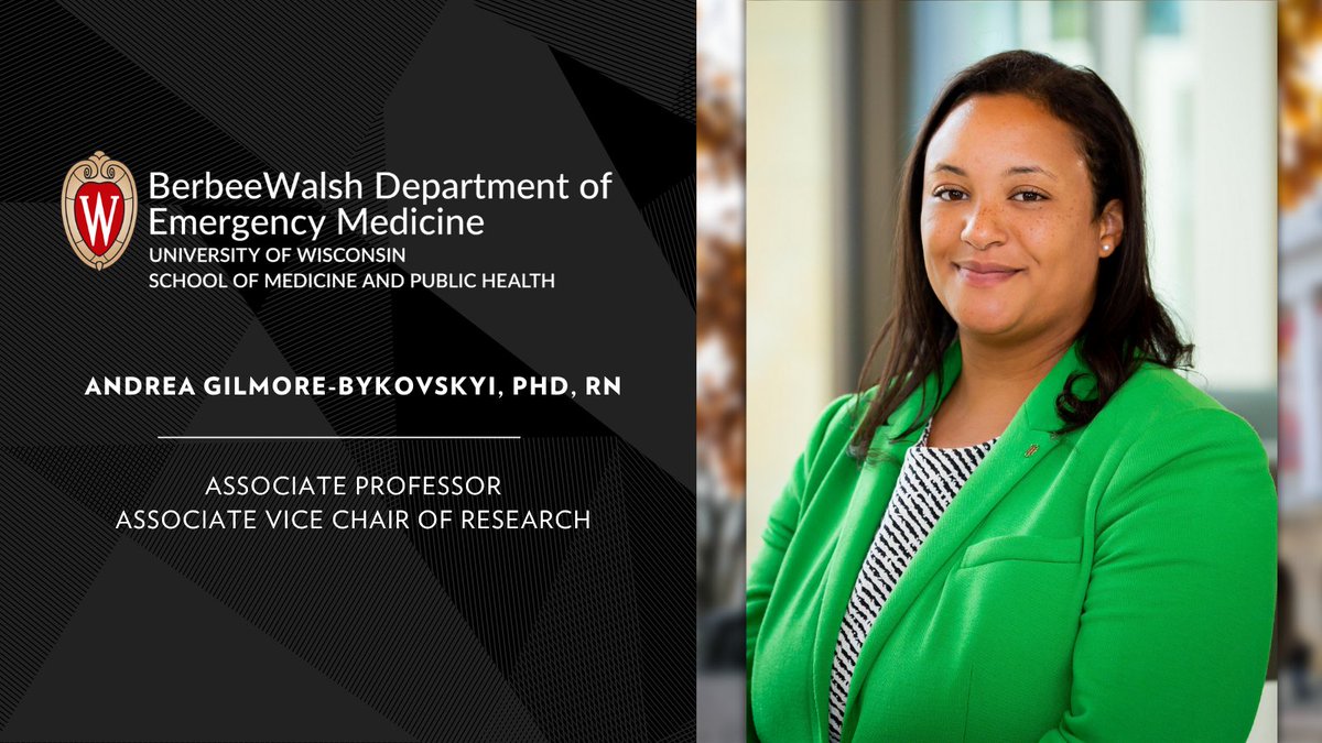 With her considerable research, advocacy and mentorship experience, as well as a passion for advancing ethical and equitable health care, we warmly welcome @andrealgilmore to @UWEmerMed as Associate Vice Chair of Research! @GilmoreLabUW @UW_CHDR Read more: emed.wisc.edu/news/gilmore-b…