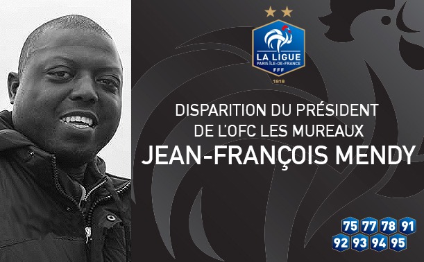 [DISPARITION] Terriblement touchés par la disparition de JEAN-FRANÇOIS MENDY, Président <a href="/LesOfcm/">Ofcm les Mureaux</a>, #JamelSandjak et le Comité directeur <a href="/LPIFF75/">Ligue de Paris Île-de-France de Football</a> présentent leurs sincères condoléances à sa famille, à ses proches et à celles et ceux dont il a fait le bonheur au sein de son club 🖤