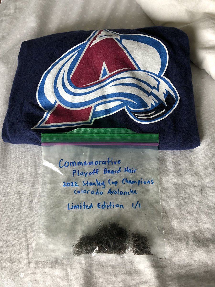 Infantino12's tweet photo. 21 years ago I couldn’t grow a beard.
#StanleyCupChamps @Avalanche @RycroftMark @AltitudeTV  

Don’t worry, I’m not actually going to keep it. https://t.co/qpKeqLvsWM