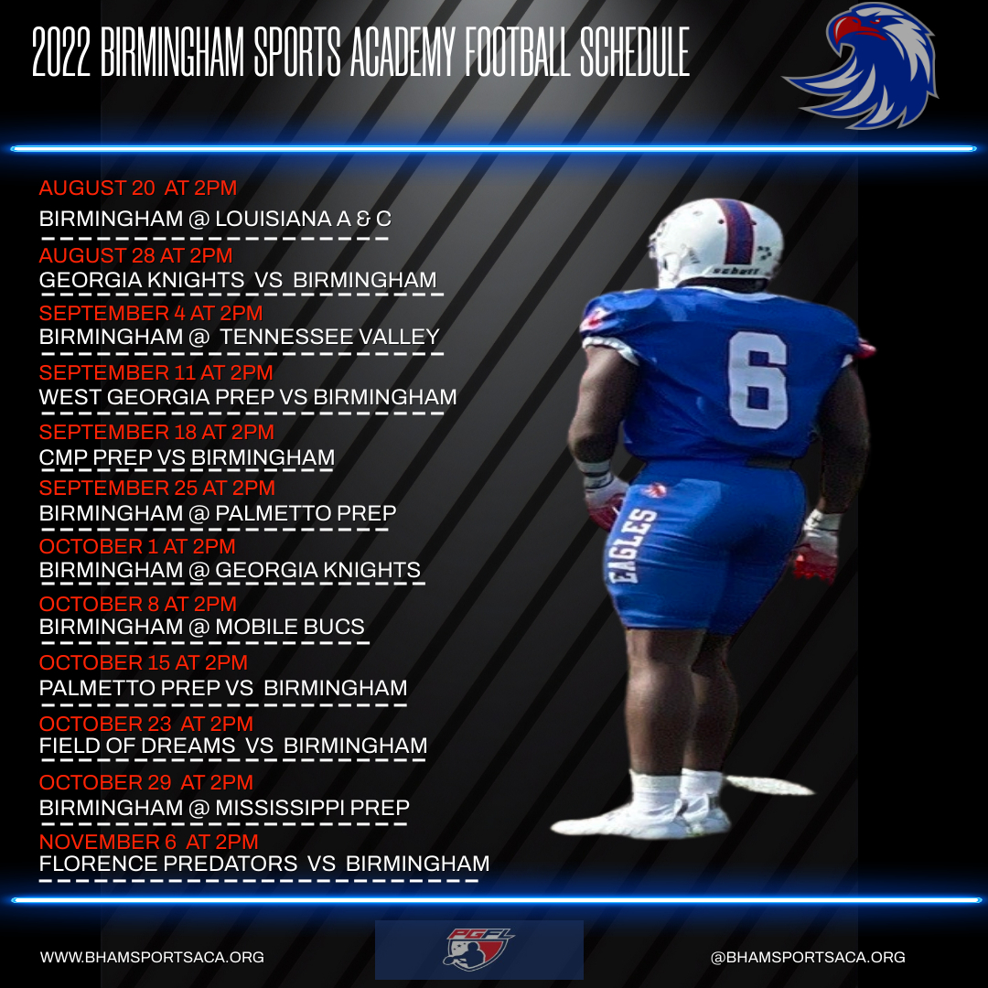 Birmingham Sports Academy on Twitter "REVISED 2022 BIRMINGHAM SPORTS