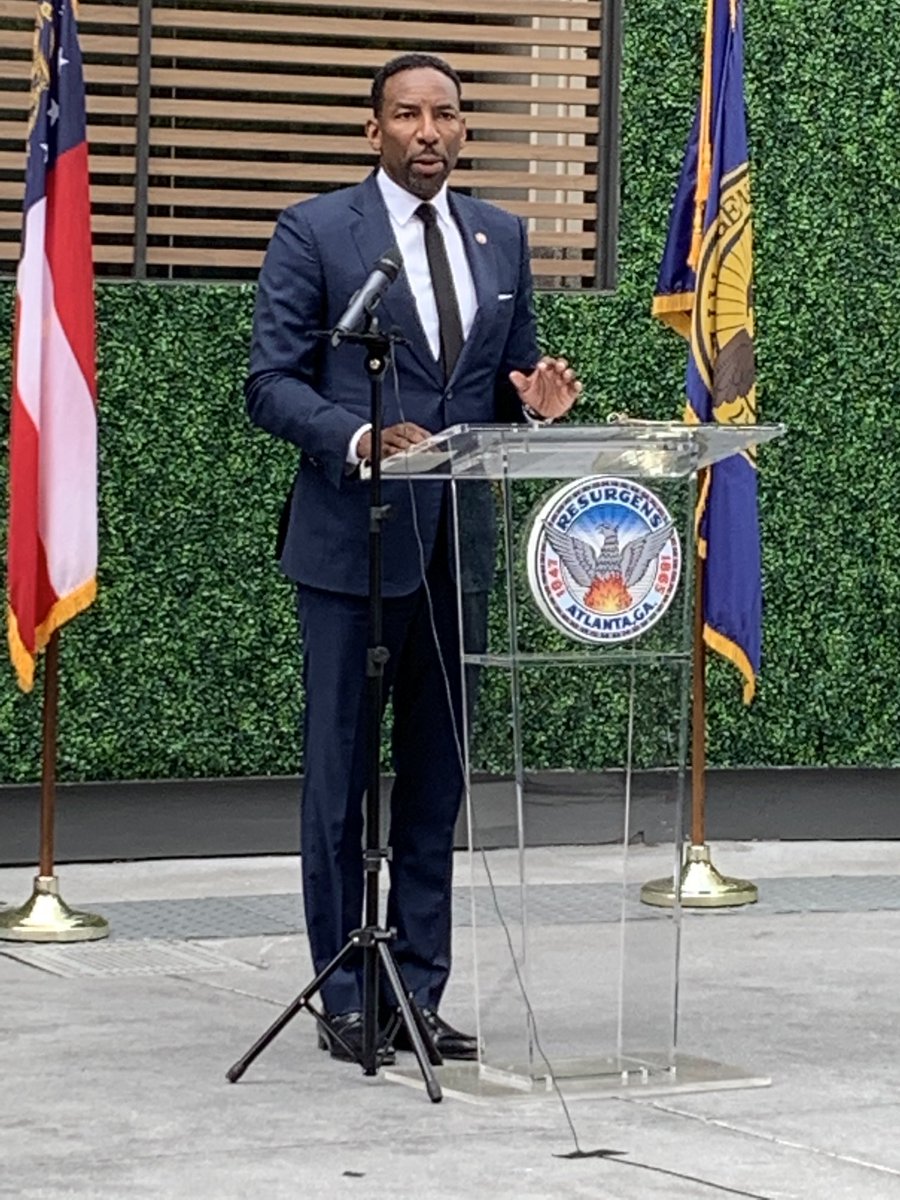 Opening of Buckhead Village ⁦<a href="/Atlanta_Police/">Atlanta Police Department</a>⁩ precinct with ⁦<a href="/andreforatlanta/">Andre Dickens</a>⁩