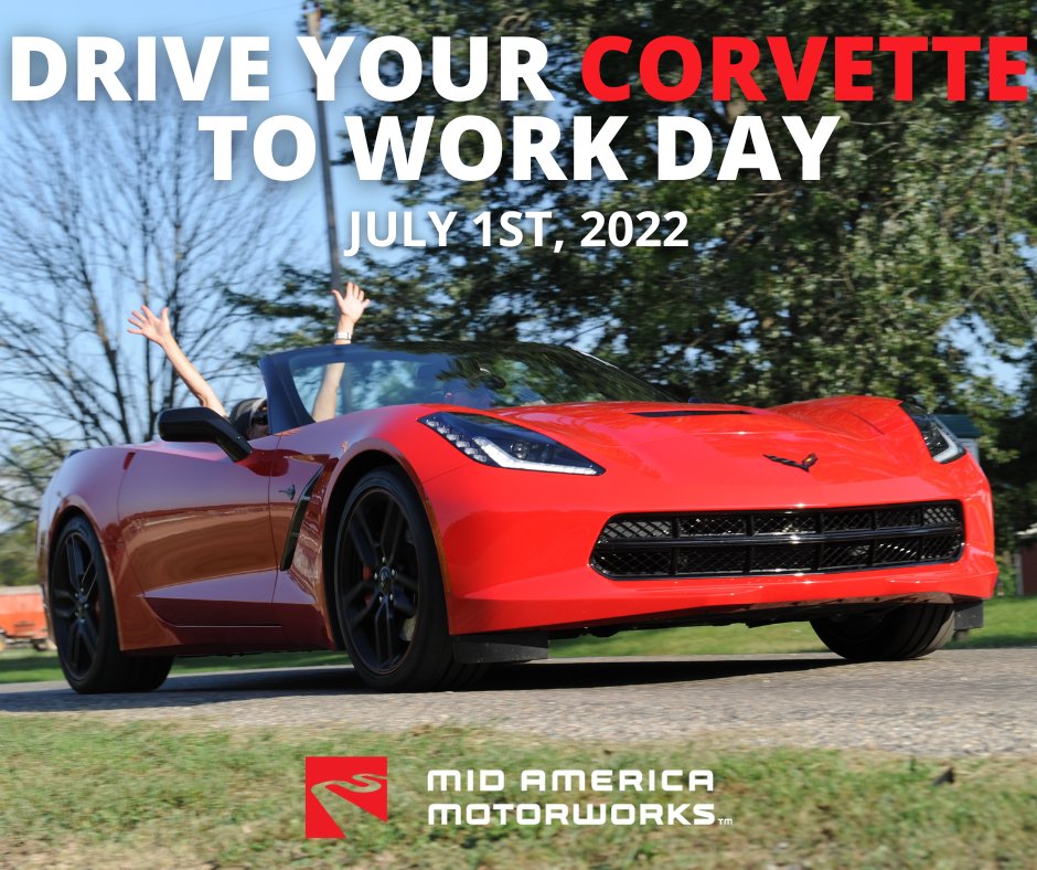 dnkaspar's tweet image. ♥️ RT @CorvettePassion: This Friday, July 1'st! Be sure to participate in Drive Your Corvette To Work Day!