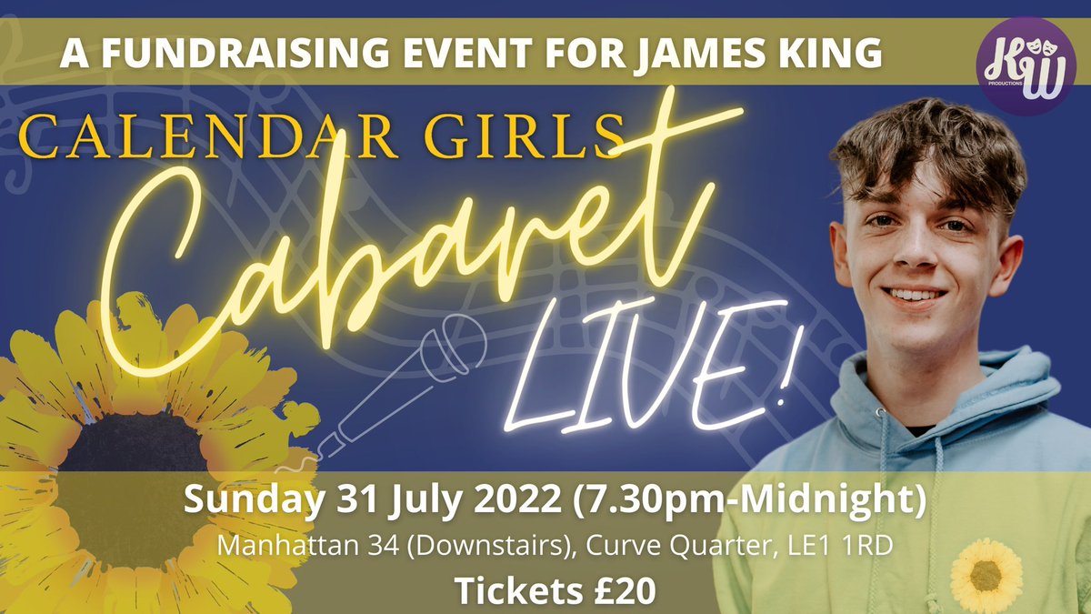 KWProductions1's tweet photo. Book now for this fabulous fundraising evening of musical theatre songs!

CALENDAR GIRLS CABARET - LIVE!!
Musical Director - Felix Sürbe

https://t.co/g2HtUFK6SB

🏠 Manhattan 34 Cocktail Bar (Downstairs) Leic LE1 1RD

📆 Sunday 31 July 2022 (7.30pm-Midnight)

🎟 Tickets - £20 https://t.co/wR2EEYmkNU