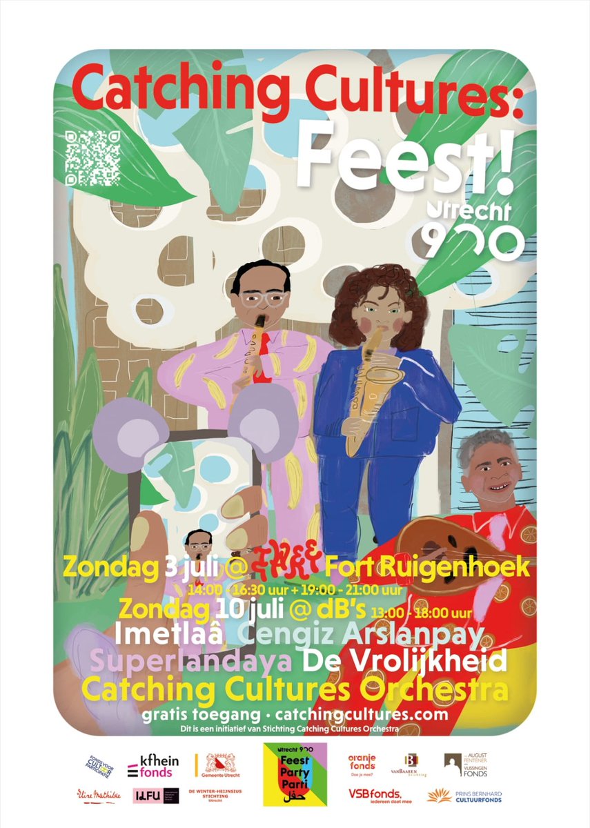 Catching Cultures Feest in Fort Ruigenhoek, vlakbij #Overvecht, op zondag 3 juli. Met kindervoorstelling en veel muziek! #gratis #festival #Utrecht @TweetaktUtrecht <a href="/CatchingCultur1/">Catching Cultures Orchestra</a> 
facebook.com/events/1385222…
