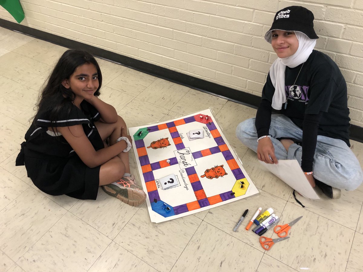 Ss ⁦<a href="/springfieldsch/">Springfield PS</a>⁩ applying their knowledge of mathematics and design. Game anyone? #math #science&amp;tech