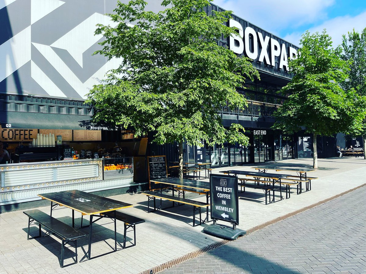Heading to see Ed at Wembley this week? Grab an iced coffee and toastie/cake on your way! We’re just outside <a href="/BoxparkWembley/">BOXPARK WEMBLEY</a> #WembleyStadium #EdSheeranwembley