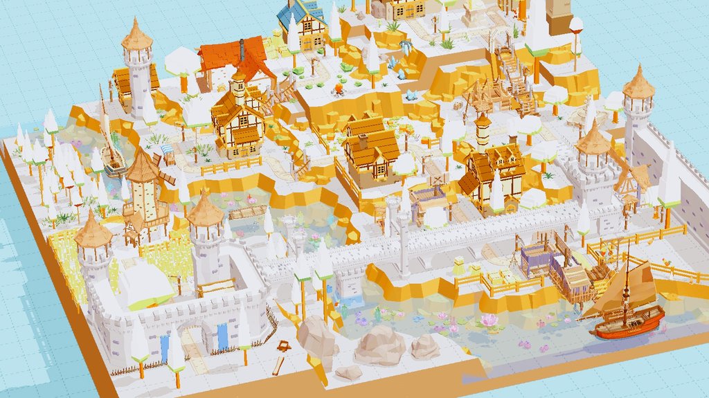 MedineCrux's tweet photo. Snow Castle that I built in #PocketBuild https://t.co/J1tdlsuFHR