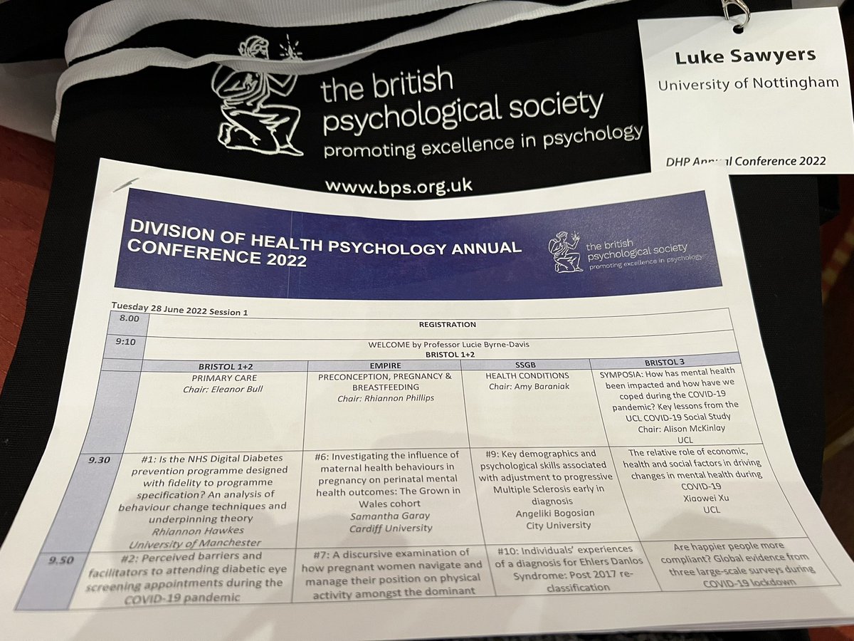 LukeSawyers96's tweet photo. Had such a great time at my first in-person conference. Met some brilliant people and learned so much! @divhealthpsych #DHPConf https://t.co/0Kk3BMrKGw