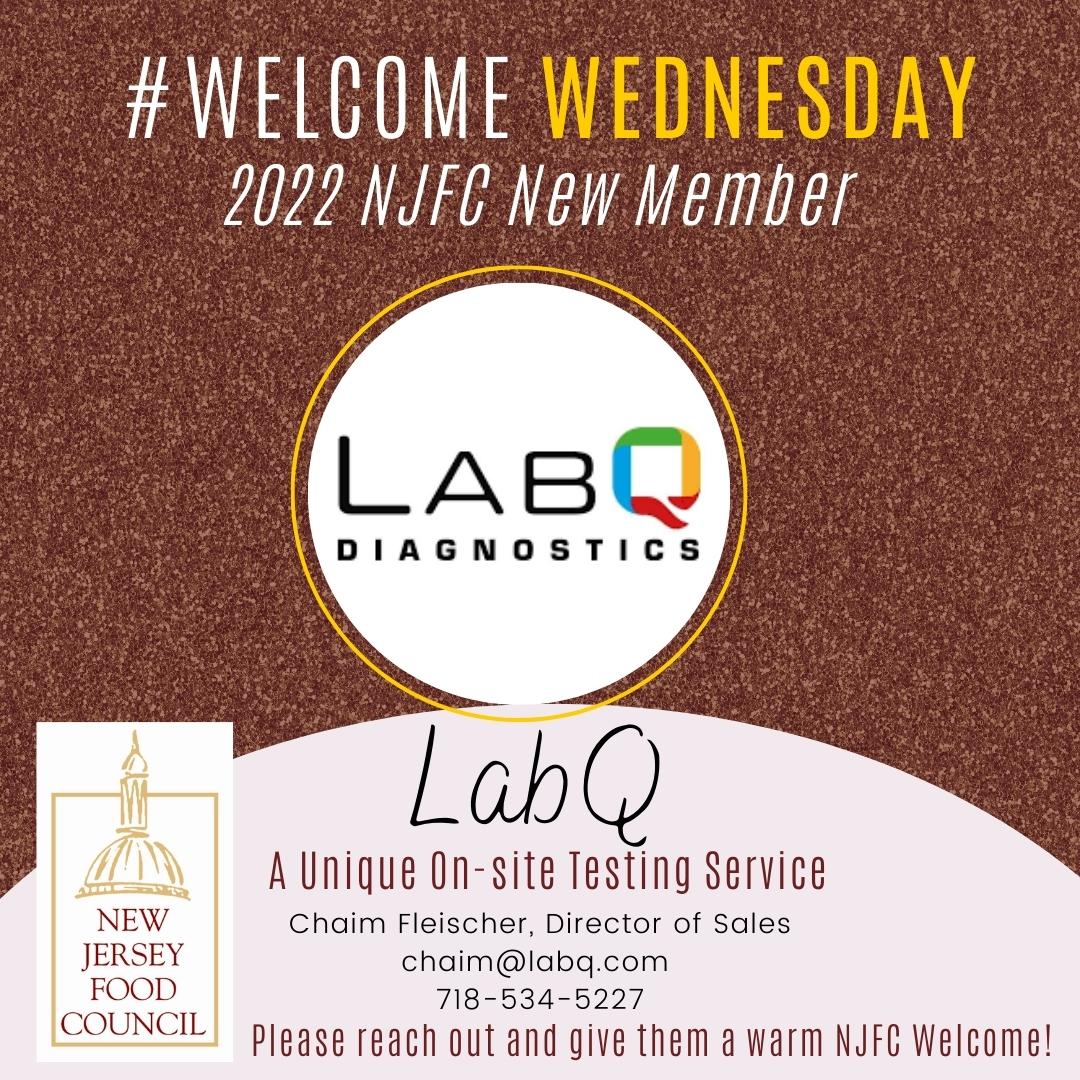 NJ Food Council (@nj_eatsathome) on Twitter photo #WelcomeWednesday: Help NJFC welcome our new members of 2022! Each Wednesday a new member will be featured and we will share information about their company. This week, we welcome <a href="/LabQ247/">LabQ Diagnostics</a>! LabQ focuses on getting you clear and reliable results in a timely and secure manor! #WelcomeWednesday: Help NJFC welcome our new members of 2022! Each Wednesday a new member will be featured and we will share information about their company. This week, we welcome <a href="/LabQ247/">LabQ Diagnostics</a>! LabQ focuses on getting you clear and reliable results in a timely and secure manor!