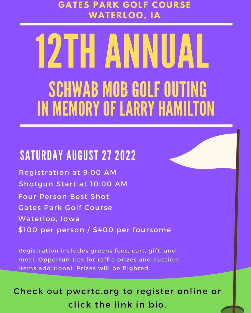 pantherwclub's tweet photo. SAVE THE DATE 🚨
⛳️PWC Golf Outing
🗓 August 27
📍 Gates Golf Course 
⏰ 10am 
🏌️‍♂️4 person best shot 
💰$100 per person/$400 team 

Sign up link is live in bio. We look forward to a great day on the course! https://t.co/jhVip9xZh7