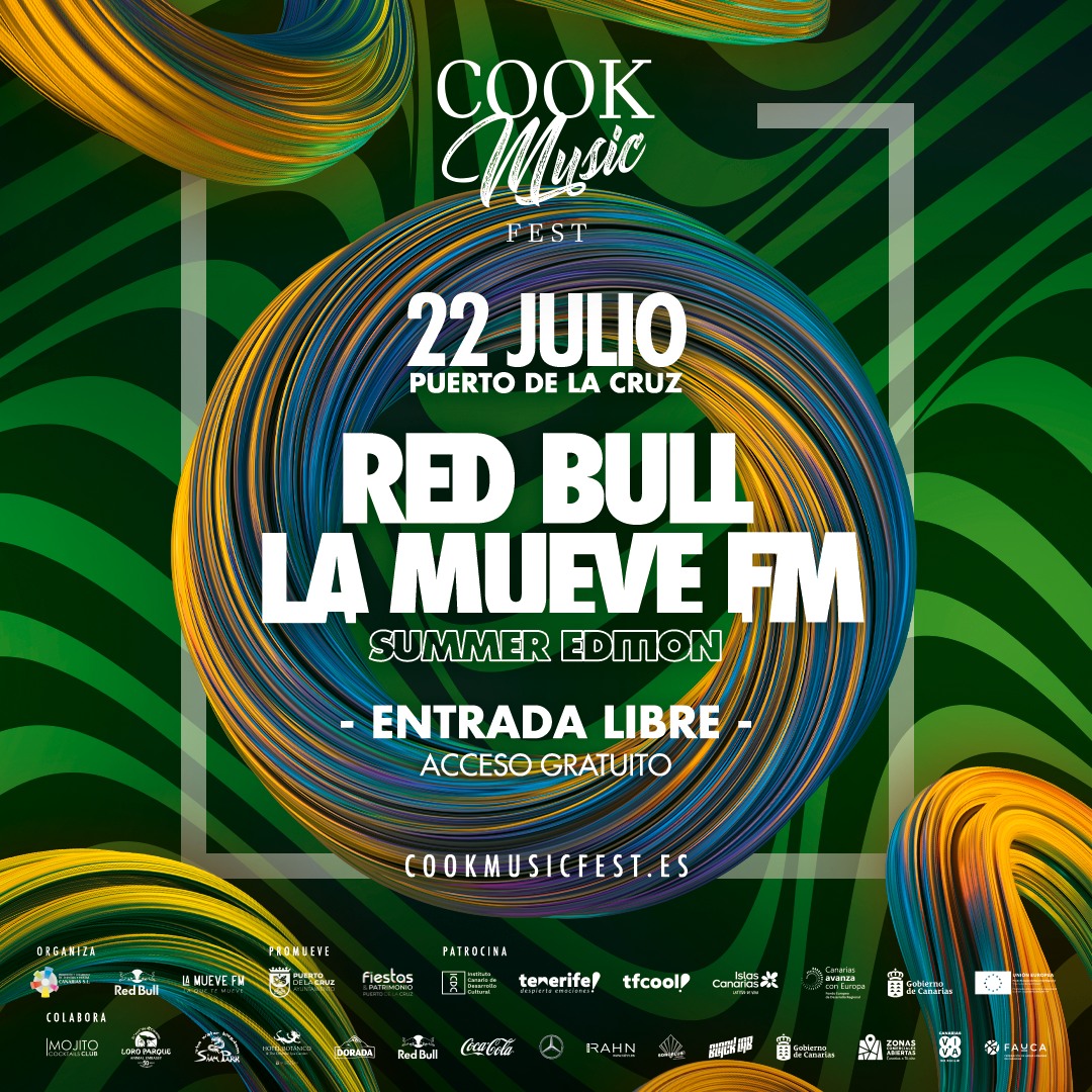 𝐀𝐑𝐄 𝐘𝐎𝐔 𝐑𝐄𝐀𝐃𝐘‼🔊🎶
🛸RED BULL LA MUEVE FM #SummerEdition trae su festival anual DE MÚSICA URBANA el día 22 DE JULIO al #CookMusicFest ⚡️𝐄𝐍𝐓𝐑𝐀𝐃𝐀 𝐋𝐈𝐁𝐑𝐄⏩HASTA COMPLETAR AFORO
Colaboración del ICDC y del Gobierno de Canarias
@IslasDeCultura