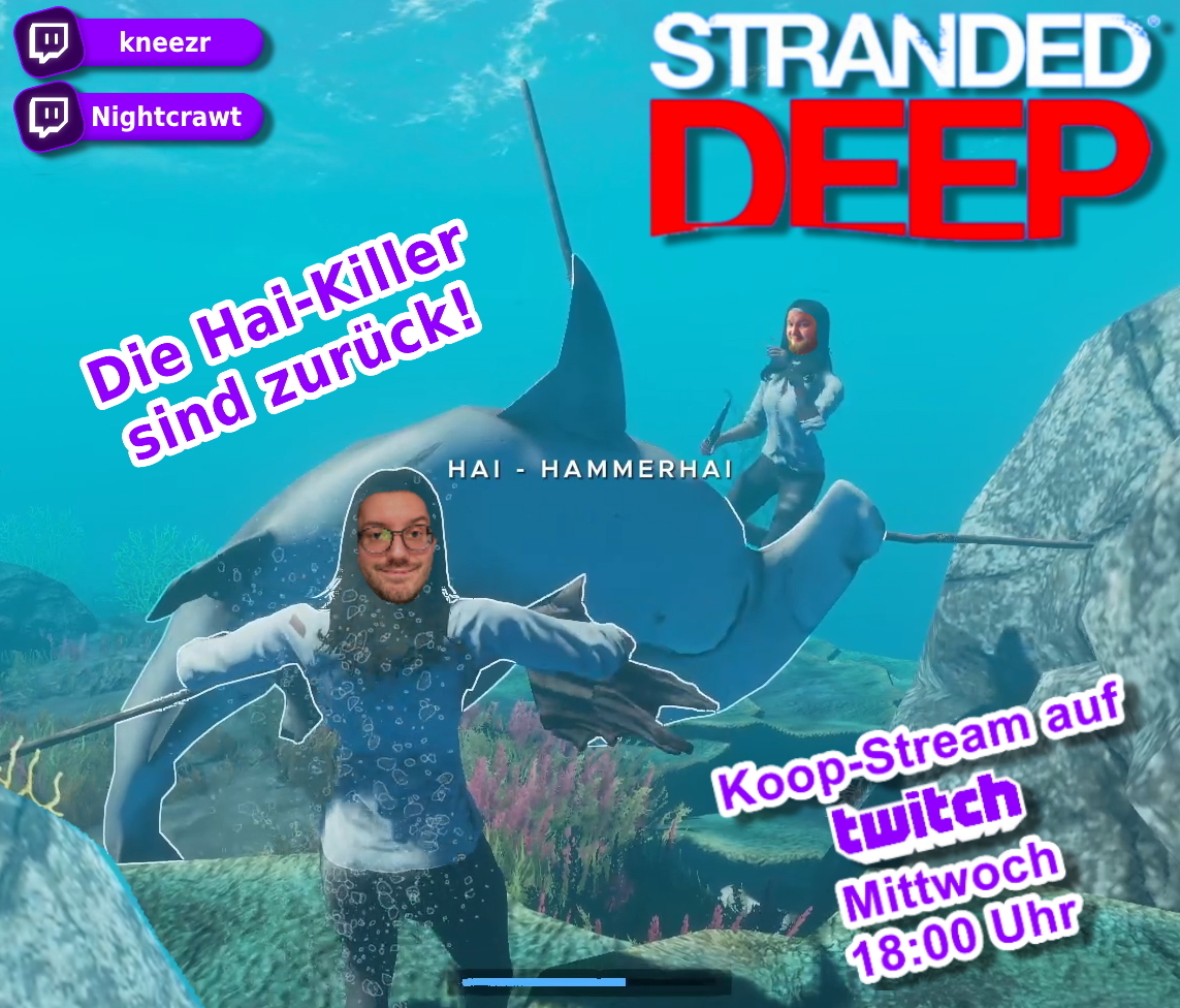 kneezr1's tweet photo. Alle guten Dinge sind 3! π₯³
Unser 3. Koop-Stream mit dem lieben Nightcrawt ist jetzt LIVE
@TheStrandedDeep ποΈ π¦
Wir freuen uns auf Euch! Also ran da! π₯³
https://t.co/JtxrsujaWf
https://t.co/DMTIMlorom
#twitchDE #twitch #koopstream https://t.co/evDI42UyTJ