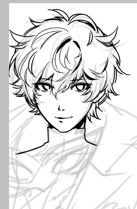this is my second time ever drawing him 