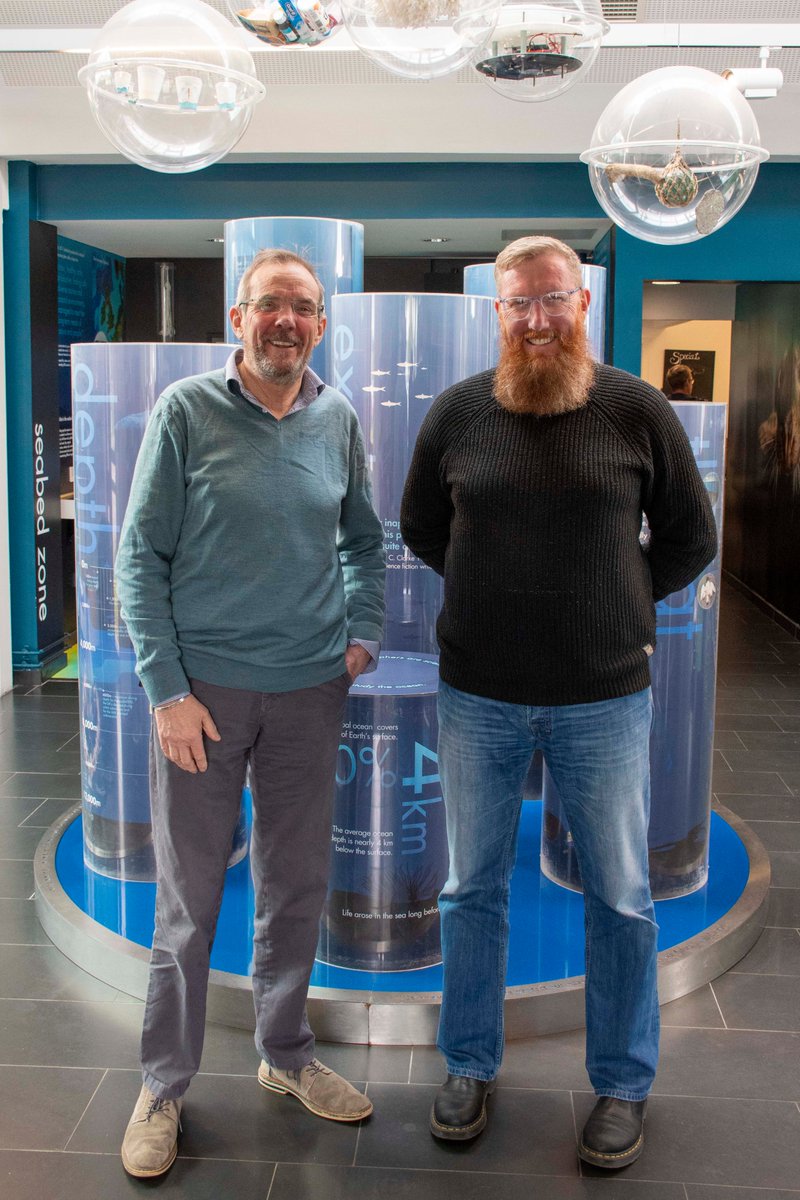 Today we were delighted to host Interim Deputy Director and Head of Marine Scotland Science Dr Diarmuid O'Neill. Dr O'Neill had a tour of our facilities with SAMS Director Prof Nicholas Owens. #marinescience #ocean