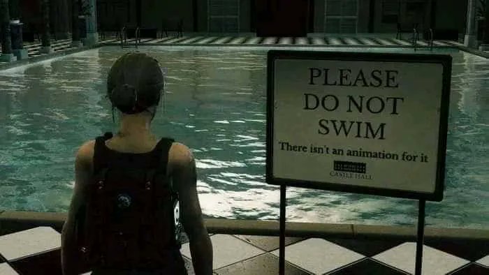 Sometimes game developers just run out of time. #poolsclosed #animation #gamedev #gamingmemes #gamememes #game #gaming #humor #funny #videogames #mobile #smartphone #gamemine