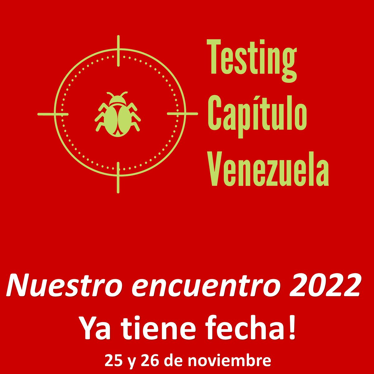 TestingVe's tweet photo. 📌 Congreso Testing Capitulo Venezuela
✌ ¡Ya tenemos fecha para el encuentro del 2022! ✌
✌(ツ) Apoya comentando y Compartiendo!
#IamTesterS #YoSoyTesterS #DifusionTesting #2022
#testingdayve #PruebasdeSoftware #SoftwareDevolopment #SoftwareQualityAssurance https://t.co/qfc1OccDvR