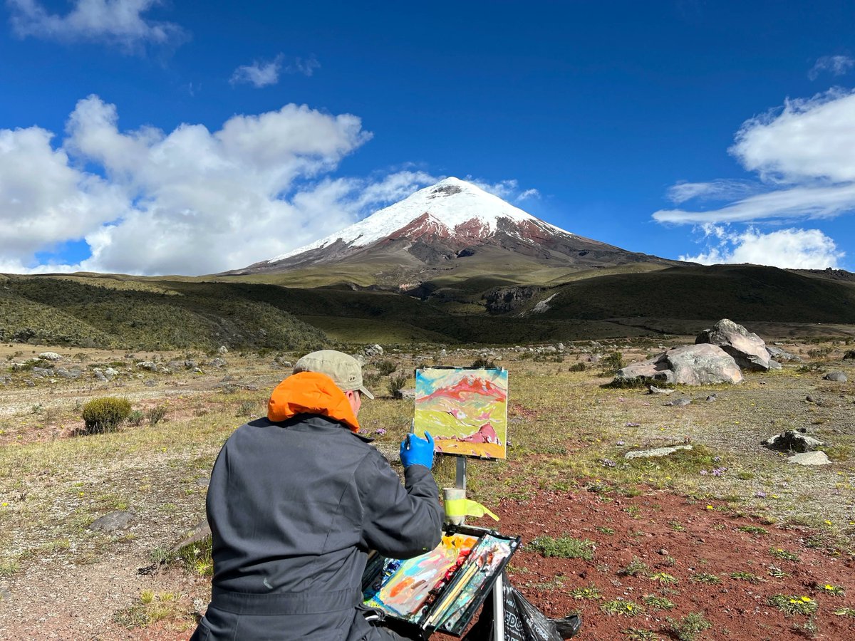 Volcano, altitude sickness and blockades !
South America experience full on.
paintingjourneys.com/.../notes-from…...
#pleinairpainting  #alpinepainting  #outdoorpainter   #landscapepainting #artistsofinstagram #instaart #artistoninstagram #artoftheday #artlife  #ecuador #canadianart