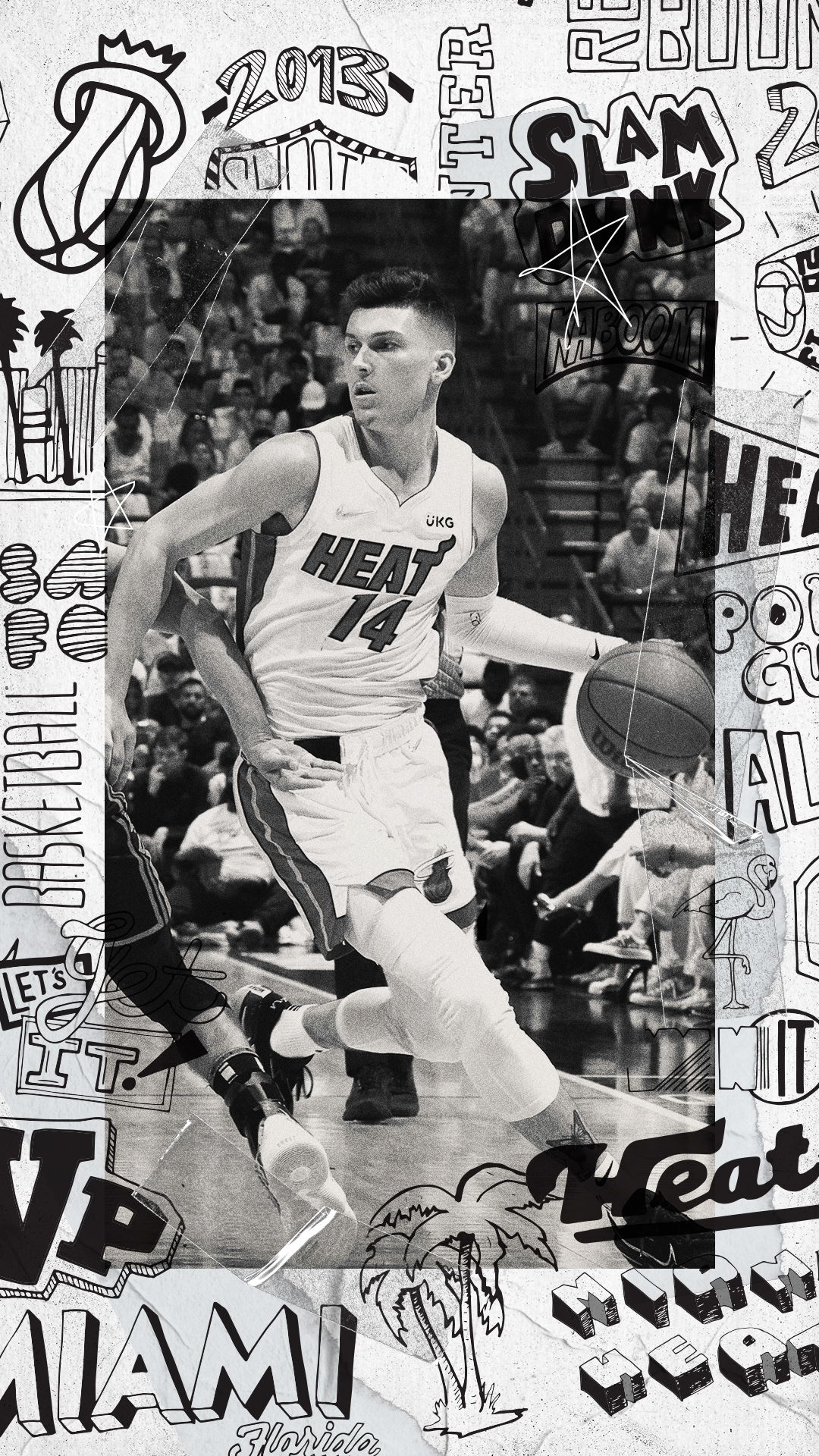 WallpaperWednesday..Tyler Herro  Nba players, Nba, Miami heat basketball