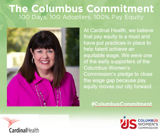cbuswomen's tweet photo. Our thanks to Ola Snow with @cardinalhealth for being an early adopter and supporter of the Columbus Commitment. #Cbuswomen #ColumbusCommitment #100Adopters100Days #payequity https://t.co/7k6wMdMLVI