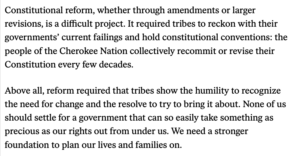 Yes, congress could fix the #CastroHuerta decision.
But the problem is deeper.
Our government structure isn't working for us, it's working against us, as #SCOTUS is proving as they break and take what Americans hold so dear.
Wrote this in <a href="/nybooks/">The New York Review of Books</a> about #Dobbs but relevant today: