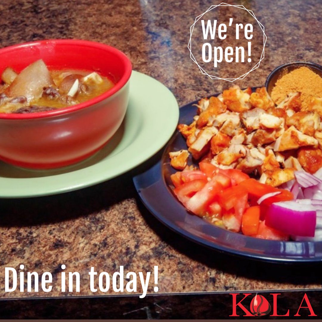 kolalounge's tweet photo. Happy Wednesday! Let us do all the cooking for you today. Dine in and enjoy your favorite African and Caribbean entrees.
#LetsEat https://t.co/0sc9ryMGiX