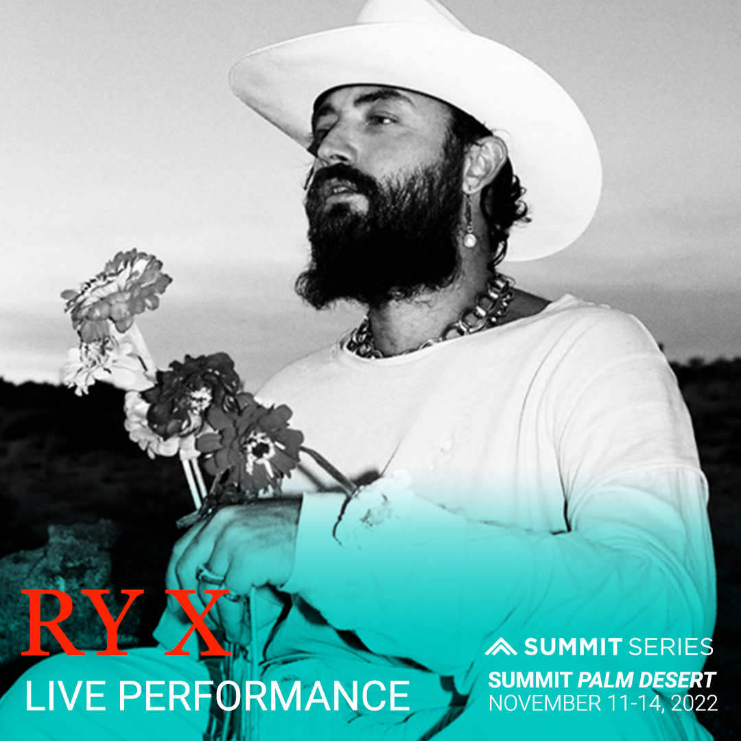 We let love be like water to wine We let love be the higher design We let love be a call in the night We let love be the fire divine .... We are excited to welcome singer-songwriter and musician RY X, to our Summit Palm Desert dance floor this November! bit.ly/3aj76NY