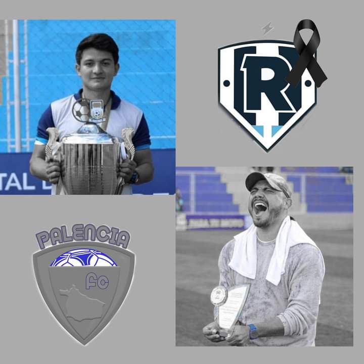 FcPalencia's tweet photo. DEPORTIVO PALENCIA FUTBOL CLUB.
Nos unimos al dolor que embarga a la familia de #RayadosGt
Por el fallecimiento de los Profesores. Saúl  Giron  y Luis Hernández Vela quienes formaran parte de su cuerpo técnico, Rogando a Dios consuelo a sus familias y allegados
#NoMasViolencia https://t.co/z5jABQwm8K