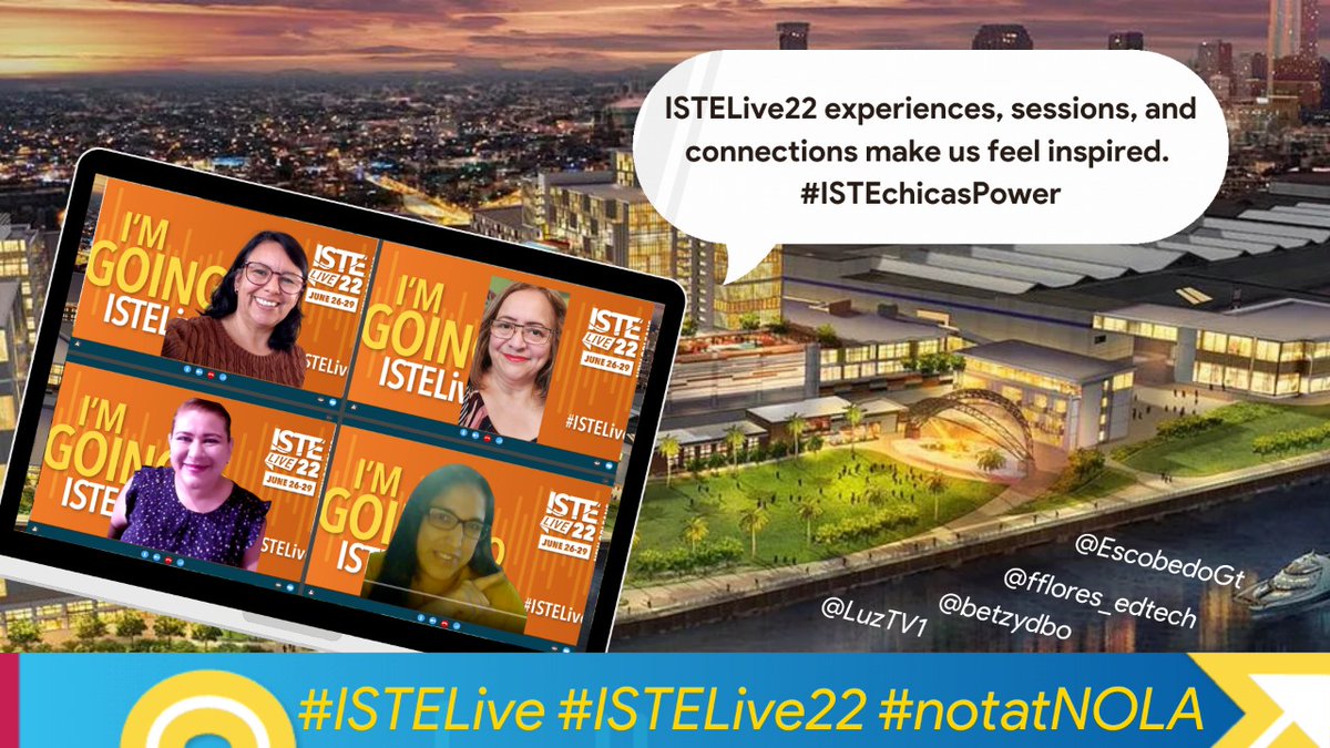 geg_guate's tweet image. 🤝La colaboración y el aprendizaje con amigas de otros países es más significativo.  
¡México, Perú y Guatemala juntos! @betzydbo @fflores_edtech @LuzTV1 @EscobedoGt @iste 
#ISTELive #ISTELivePLN #ISTELiveContest #ISTELive22