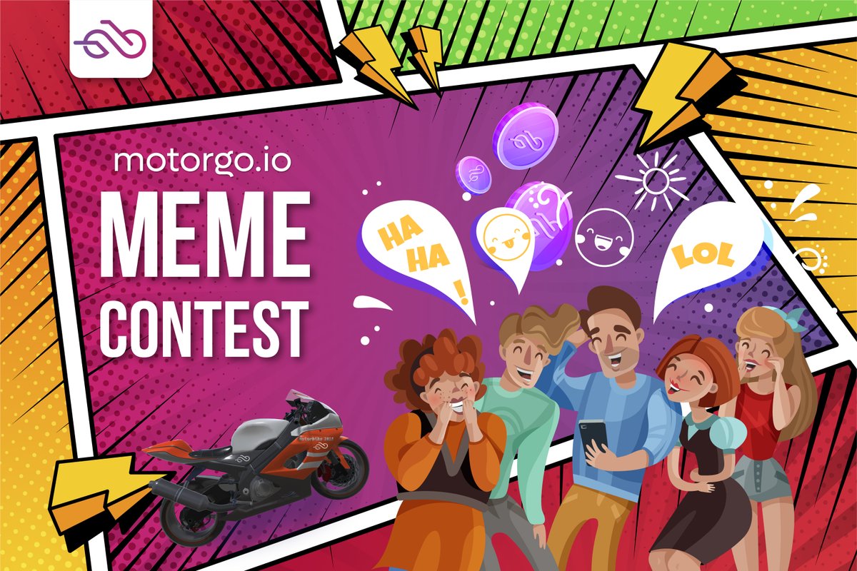 Meme Contest🔥
CUSTOMIZE YOUR OWN MotorGO MEME
💸 100$ for 1st,  50$ for 2nd, 30$ for 3rd place, 10$ for 4th -> 10th place🌟
Must:
✅❤️&amp;🔁this tweet👇
✅Tweet your MotorGO Meme &amp; tag 
<a href="/motorgo_io/">MotorGo</a>
 with hashtags: #Move2Earn #Ride2Earn #UpcomingIDO
Duration: May 29th - July 10th