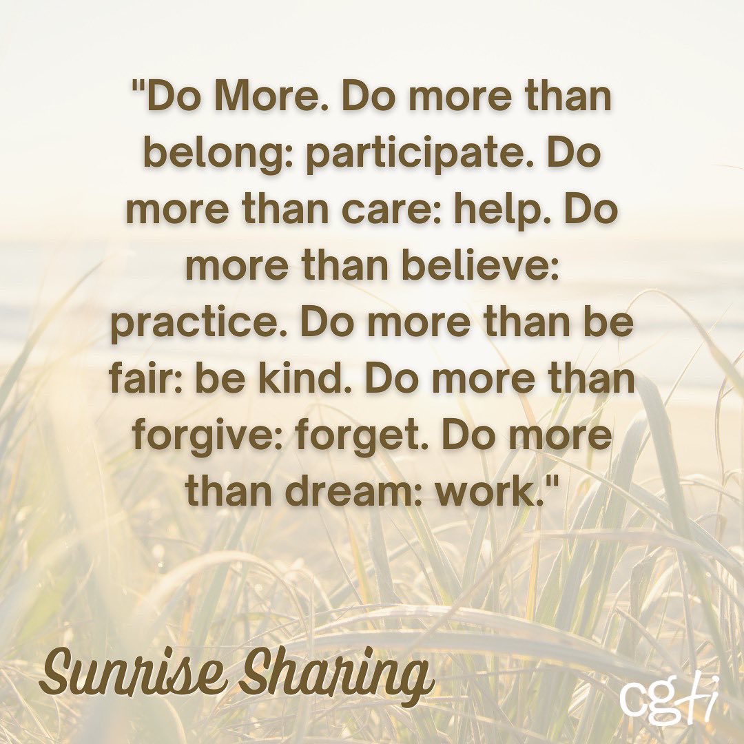 CGTI12's tweet photo. We’re excited to bring back a beloved Alumni tradition at CGTI: sunrise sharing! This is an opportunity to start the day off with positivity, inspiration &amp; bonding. Join staff after breakfast in the dorm lobby to share - check out some examples provided by our Alumni!☀️☀️ https://t.co/sq5hiKFS7P