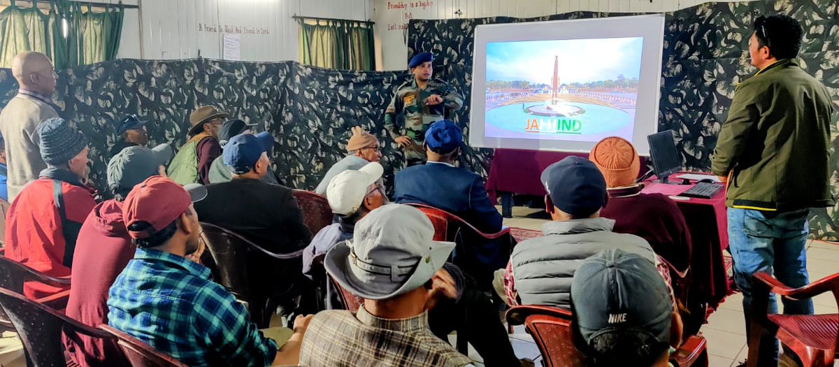 firefurycorps's tweet photo. #ForeverInOps Division organised interaction with 152 veterans at #Padam wherein they were briefed on the details and benefits of #Agnipath scheme with a view to further motivate youth to join #IndianArmy
#BharatKeAgniveer
@adgpi @NorthernComd_IA https://t.co/kJYs0e4ytx